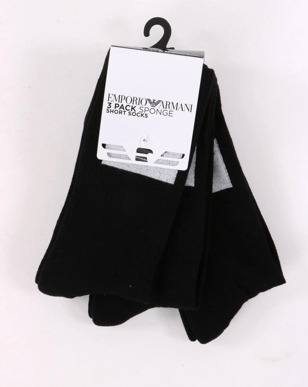 Emporio Armani 3 Pack Socks Black