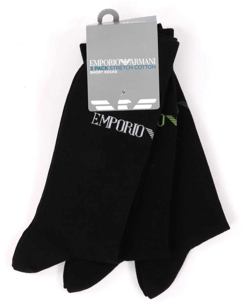 Emporio Armani 3 Pack Socks Set Black/Multi