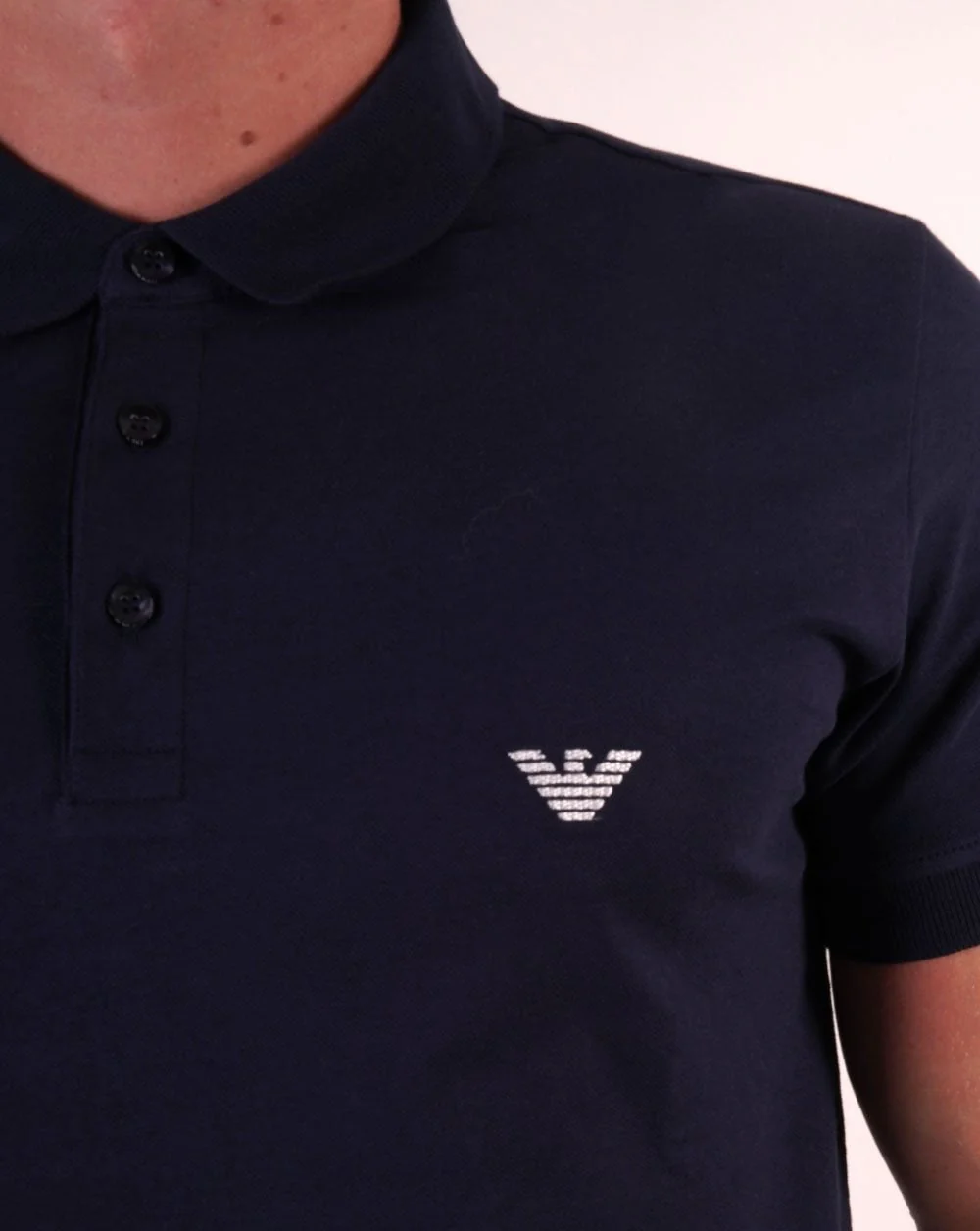Emporio Armani Beach Polo Shirt Navy - Image 2