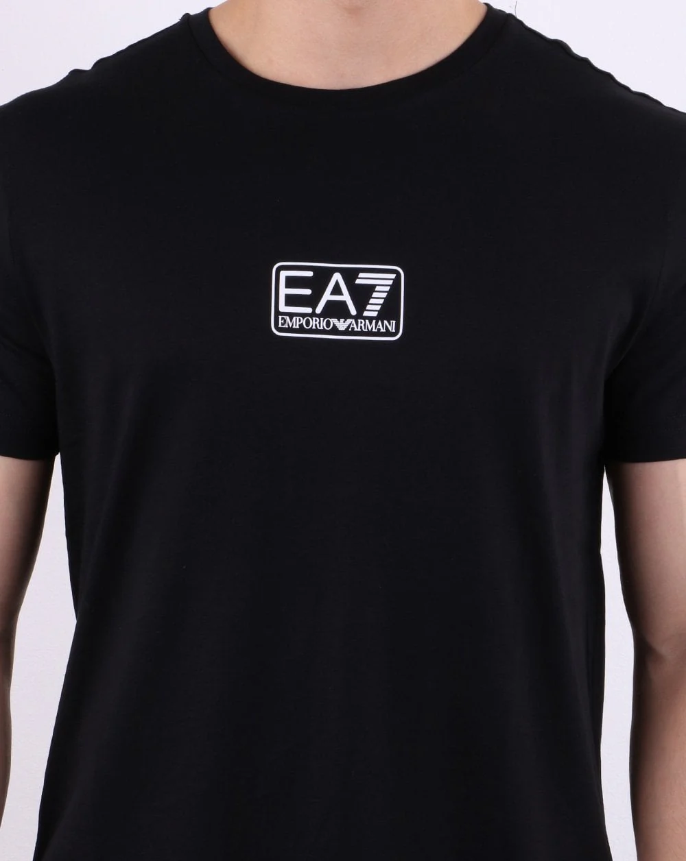 Emporio Armani EA7 Box Logo T-shirt Black - Image 4