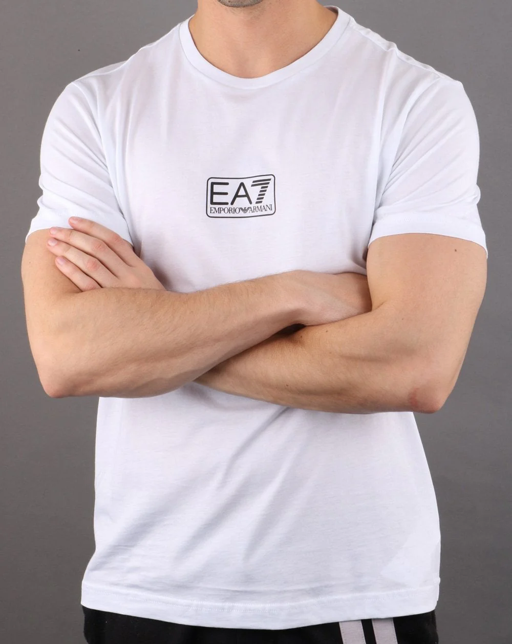 Emporio Armani EA7 Box Logo T-shirt White - Image 3