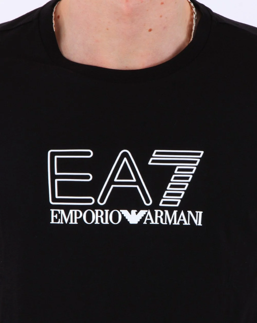 Emporio Armani EA7 Fundamental Sporty T-shirt Black - Image 2