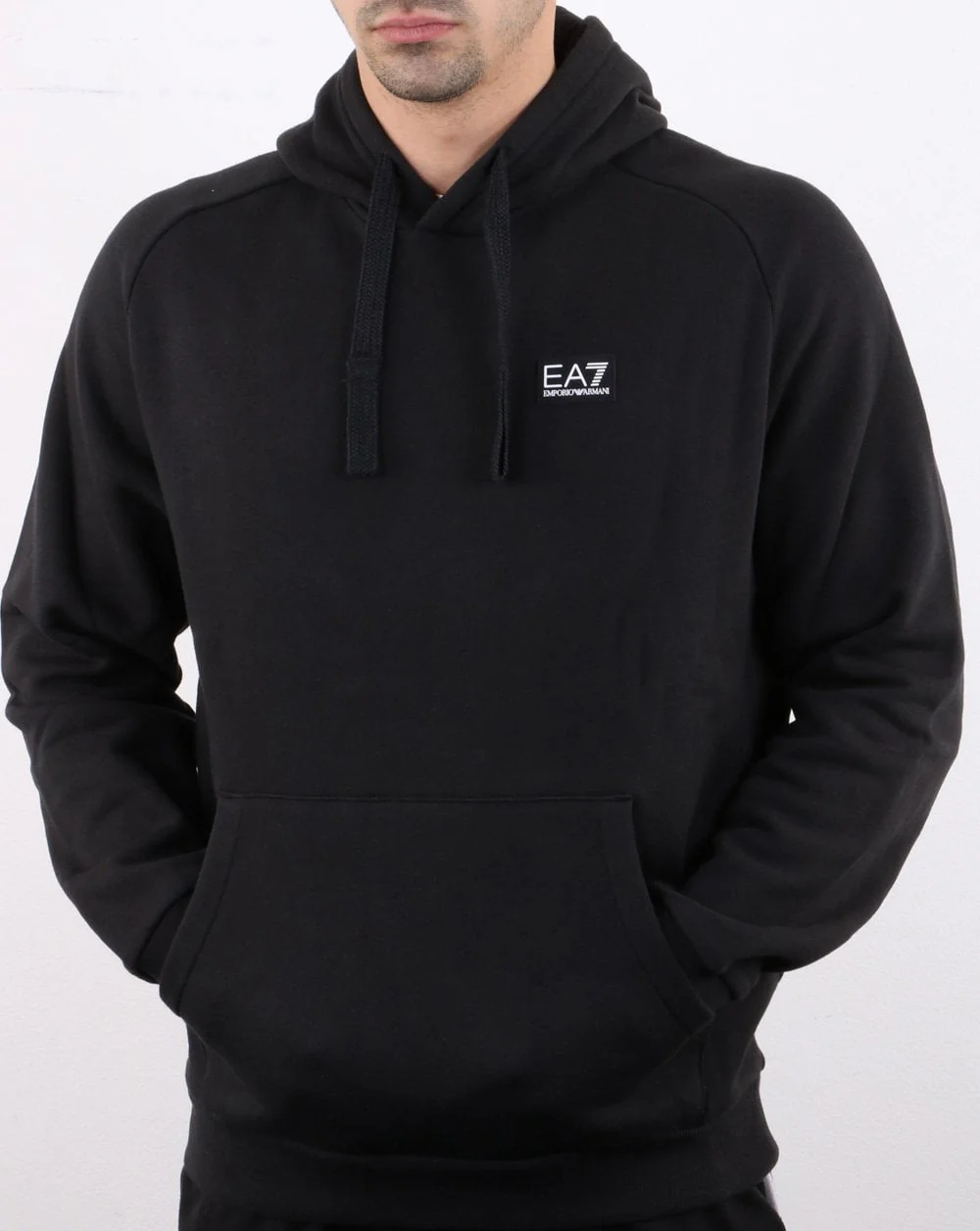 Emporio Armani EA7 Hooded Sweatshirt Black - Image 3