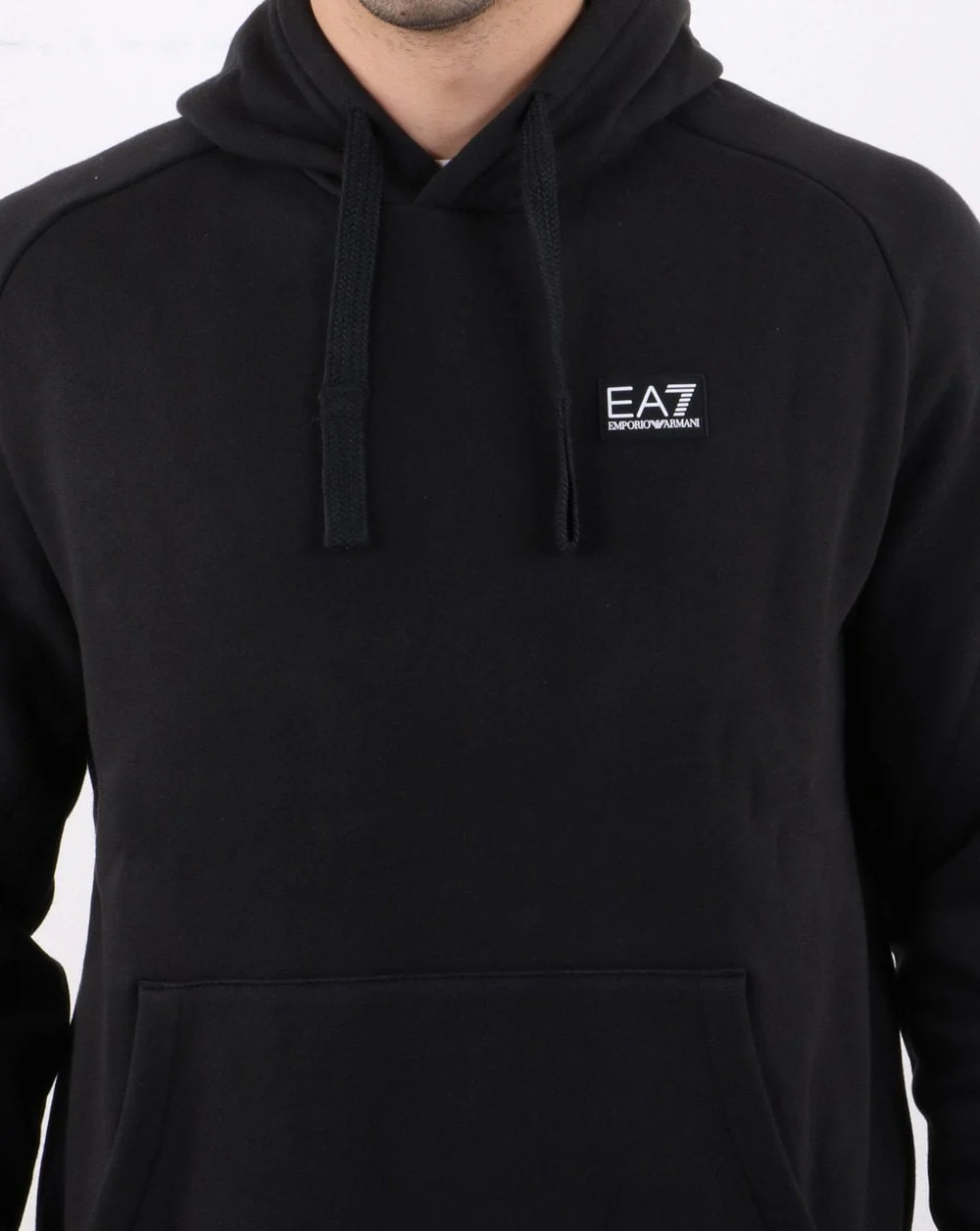Emporio Armani EA7 Hooded Sweatshirt Black - Image 4