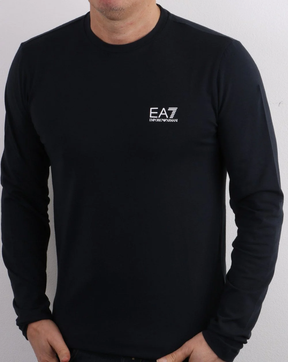 Emporio Armani EA7 Long Sleeve T Shirt Navy