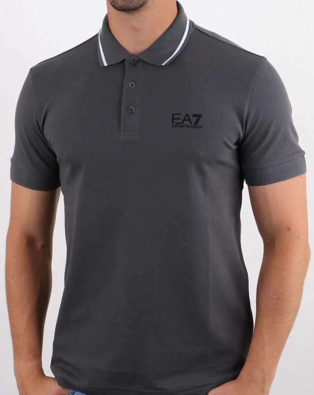 Emporio Armani EA7 Polo Shirt Charcoal