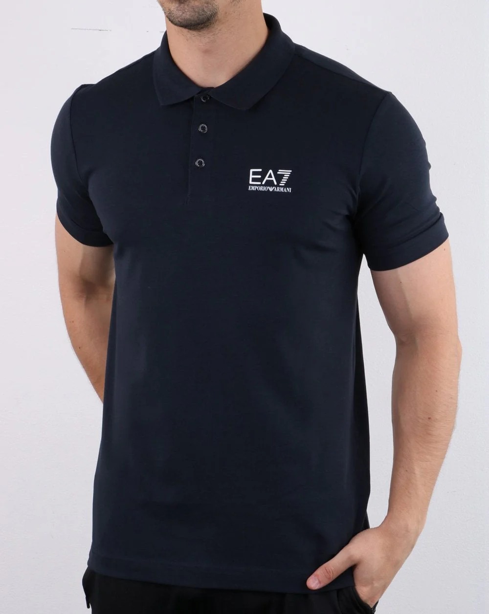 Emporio Armani EA7 Polo Shirt Dark Navy - Image 2