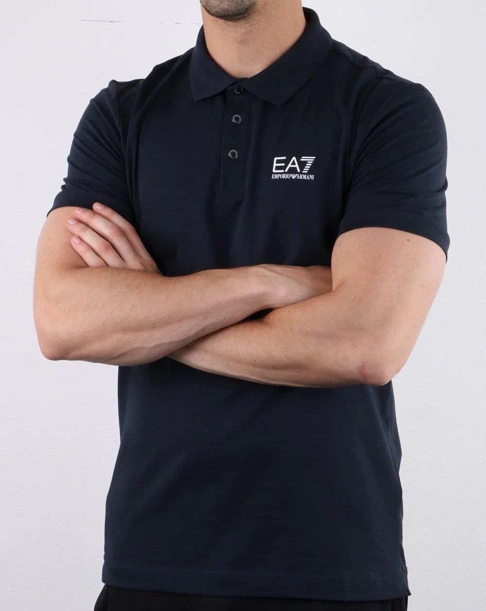 Emporio Armani EA7 Polo Shirt Dark Navy - Image 3