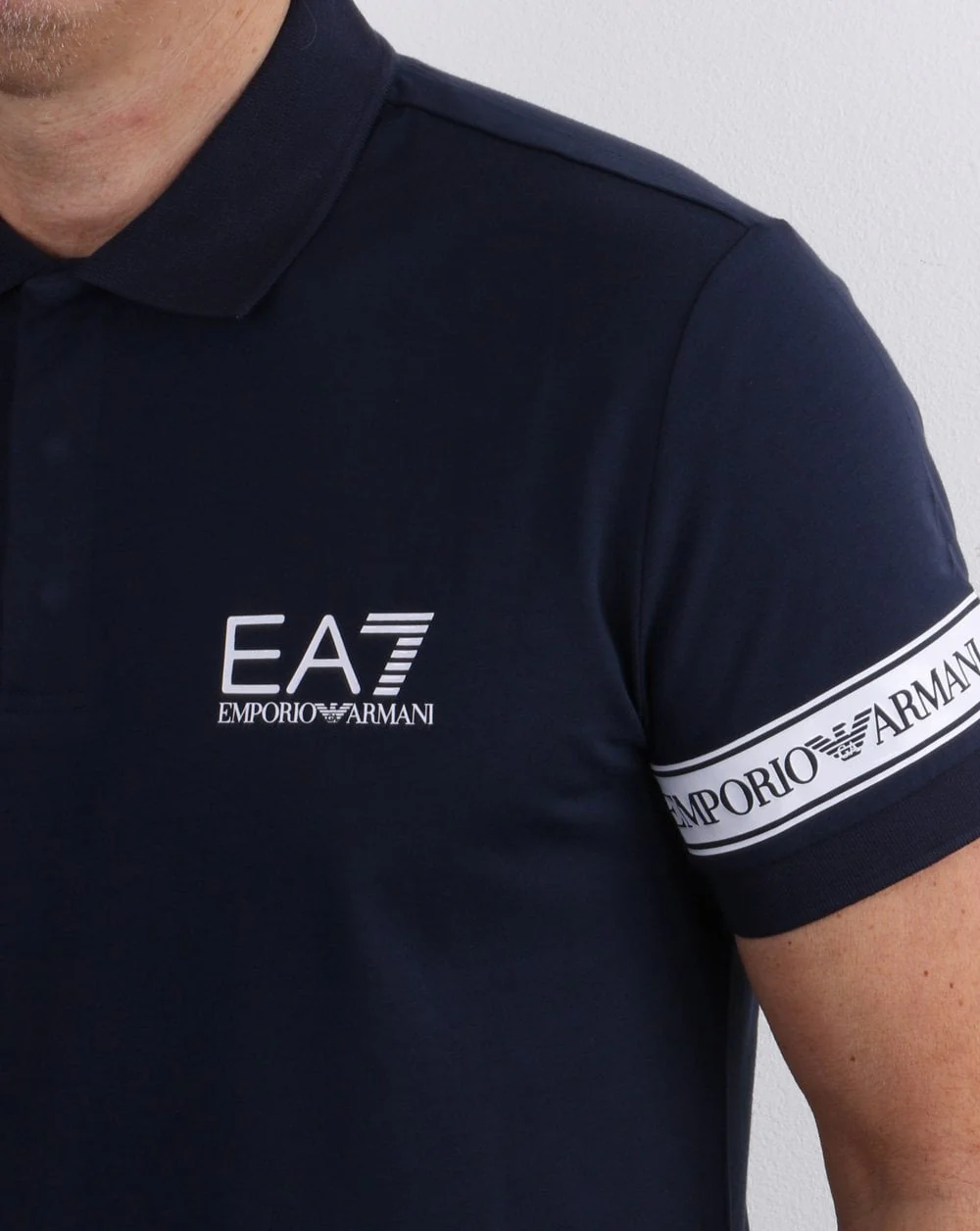 Emporio Armani EA7 Polo Shirt Navy - Image 2