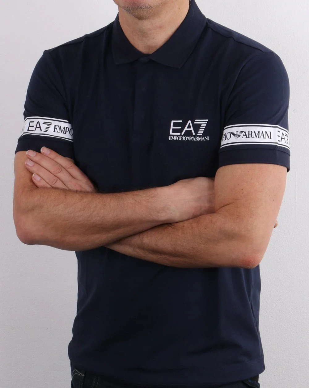 Emporio Armani EA7 Polo Shirt Navy - Image 4