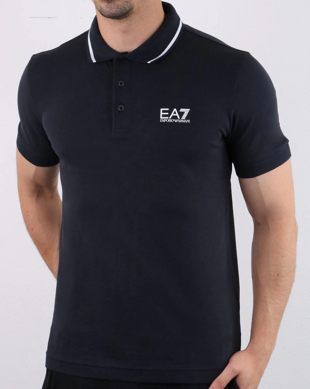 Emporio Armani EA7 Polo Shirt Navy - Image 2