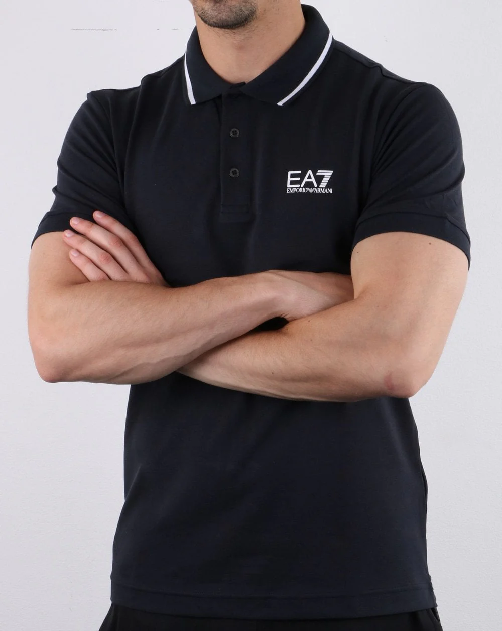 Emporio Armani EA7 Polo Shirt Navy - Image 3