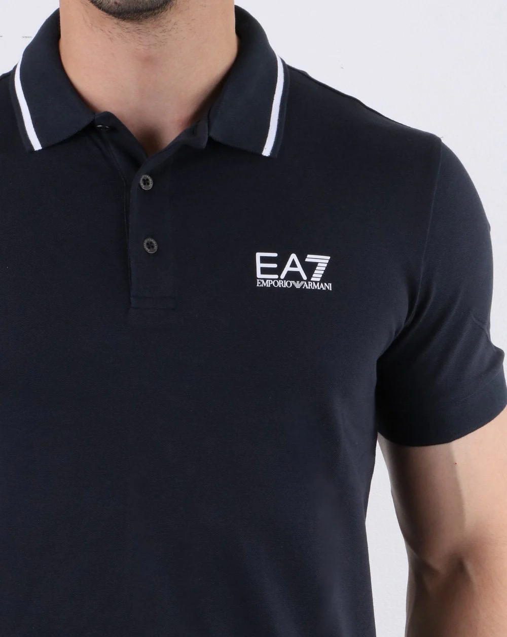 Emporio Armani EA7 Polo Shirt Navy - Image 4