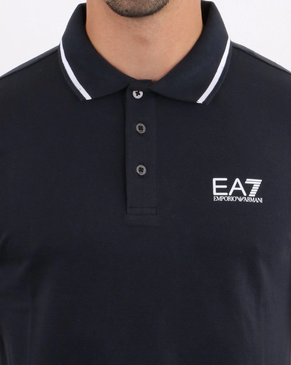 Emporio Armani EA7 Polo Shirt Navy Blue - Image 2