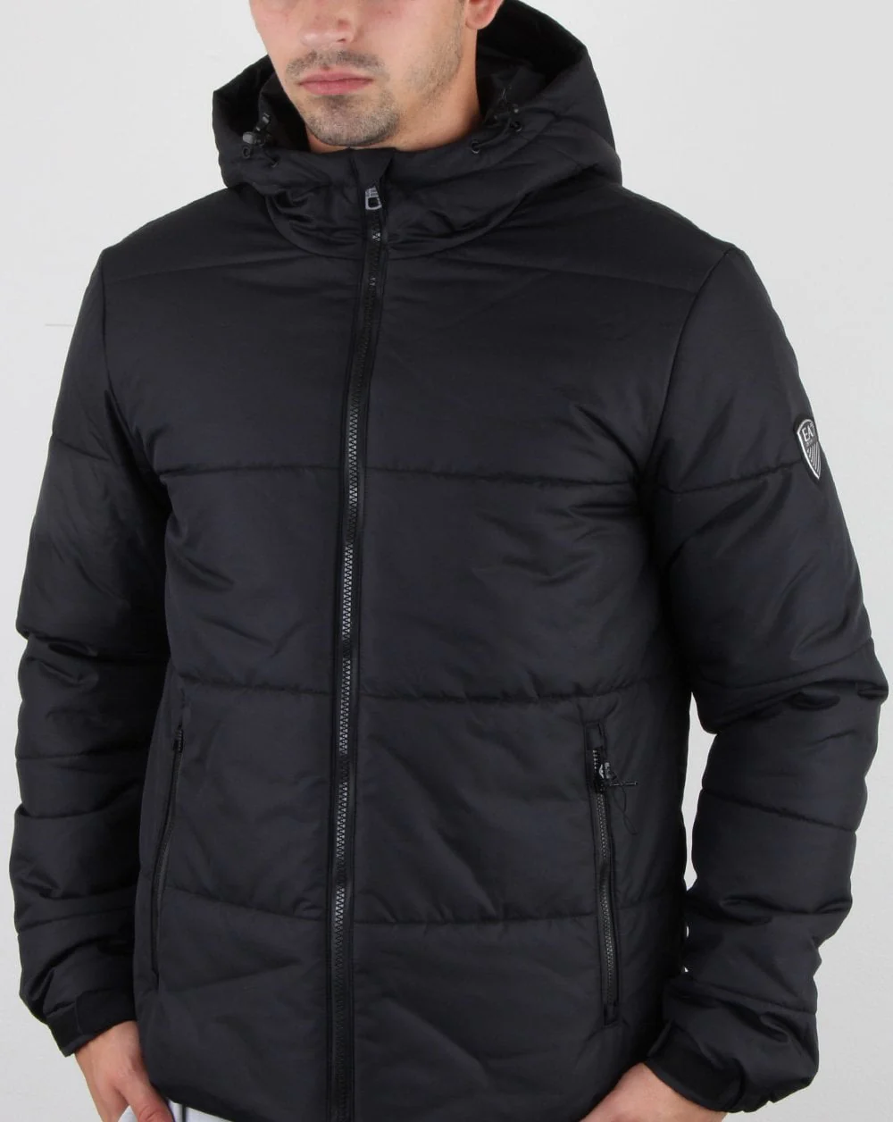 Emporio Armani EA7 Puffer Jacket Charcoal