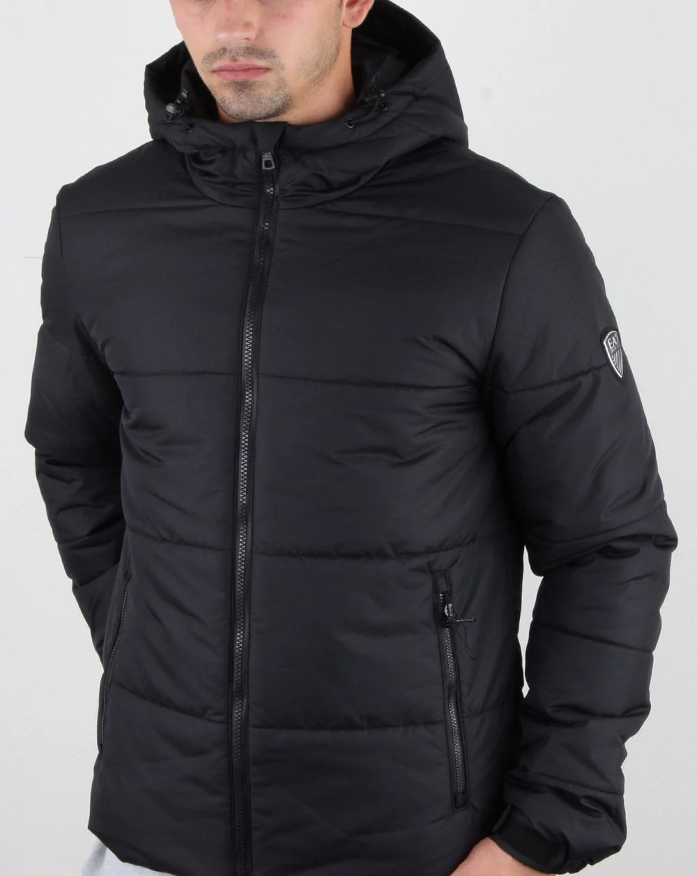 Emporio Armani EA7 Puffer Jacket Charcoal - Image 2