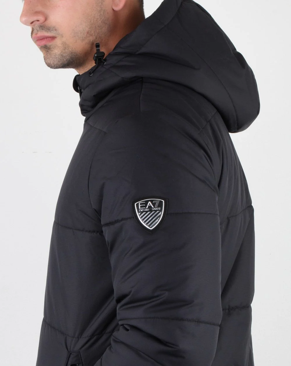 Emporio Armani EA7 Puffer Jacket Charcoal - Image 4