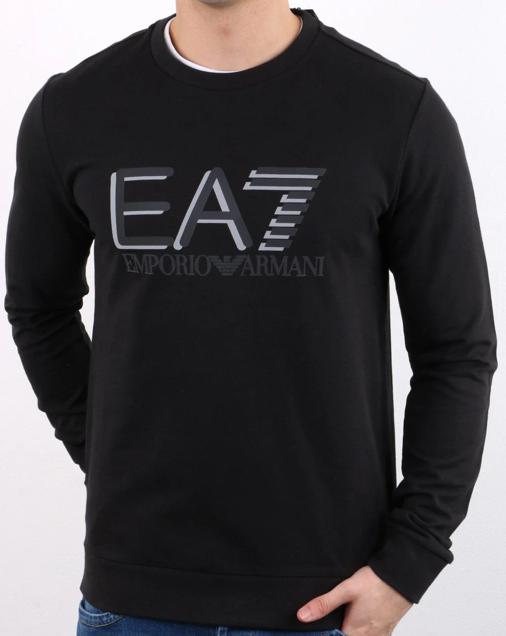 Emporio Armani EA7 Sweatshirt Black - Image 2