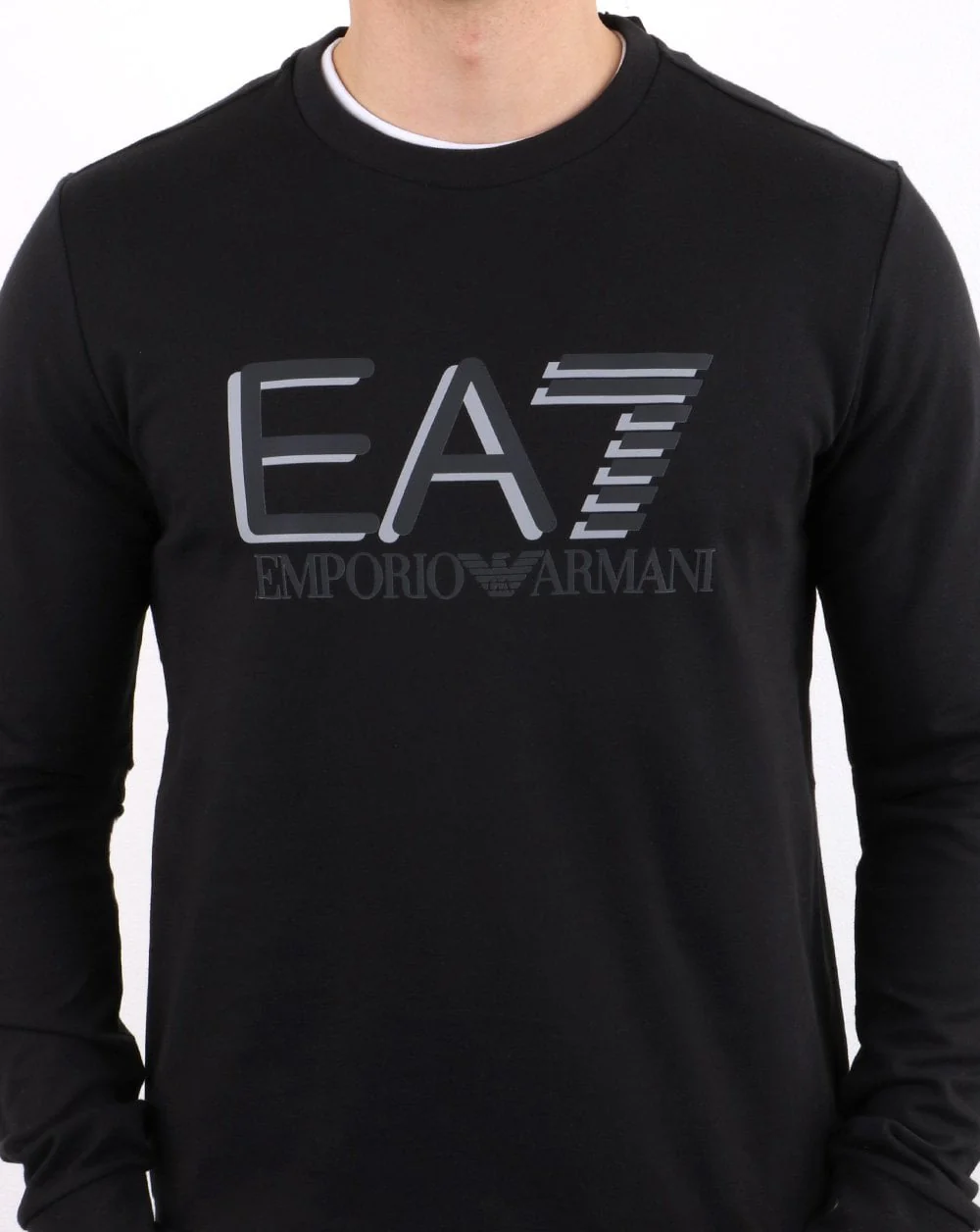 Emporio Armani EA7 Sweatshirt Black - Image 3