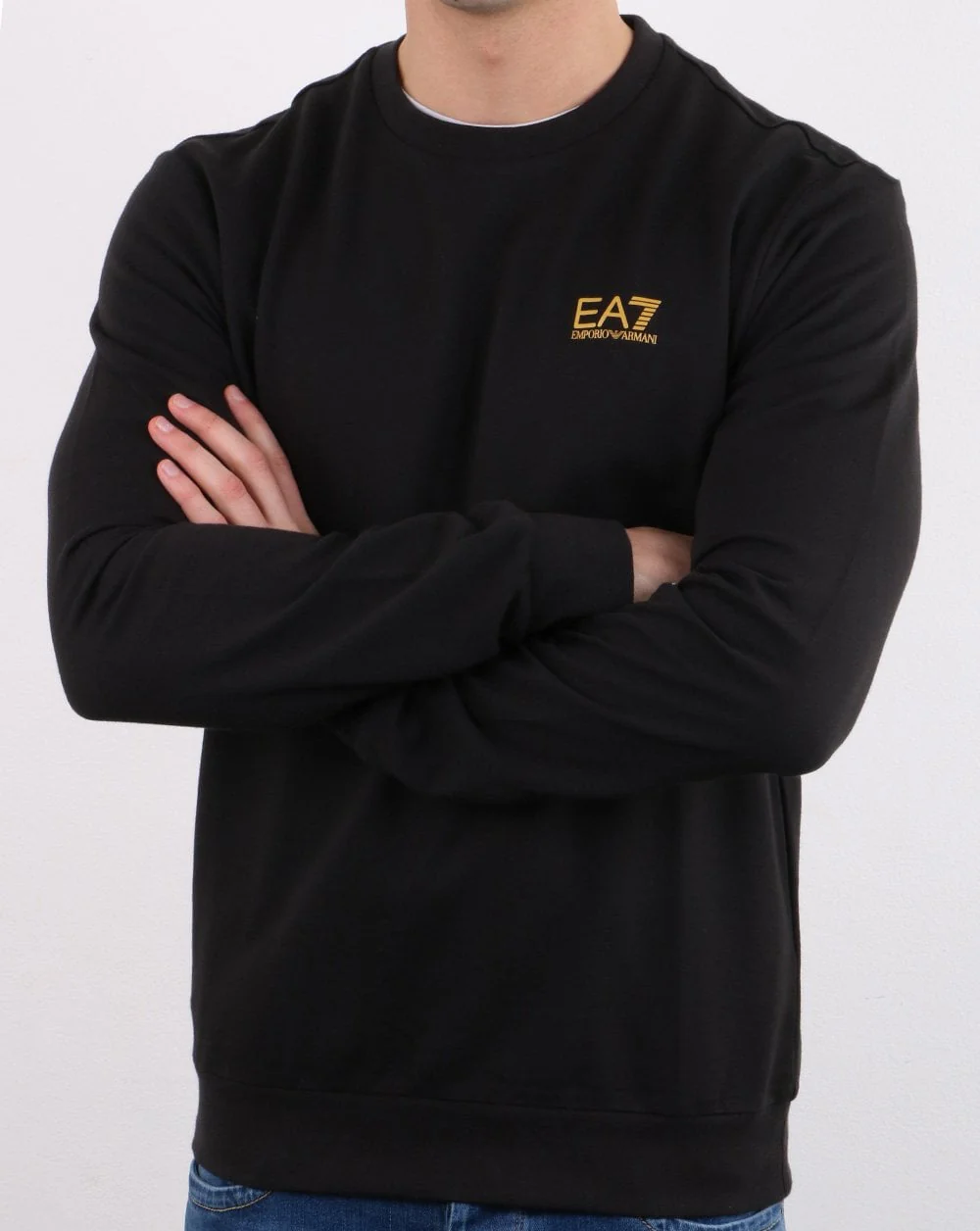 Emporio Armani EA7 Sweatshirt Black - Image 3