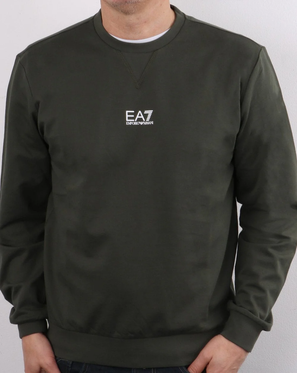 Emporio Armani EA7 Sweatshirt Khaki - Image 2
