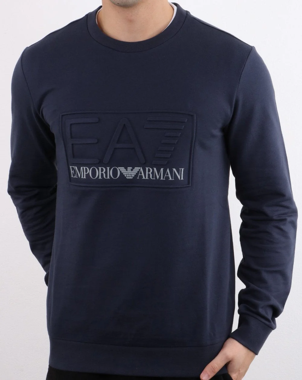 Emporio Armani EA7 Sweatshirt Navy - Image 2