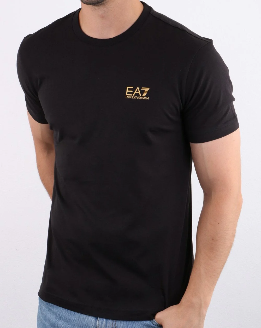 Emporio Armani EA7 T-shirt Black/gold - Image 2