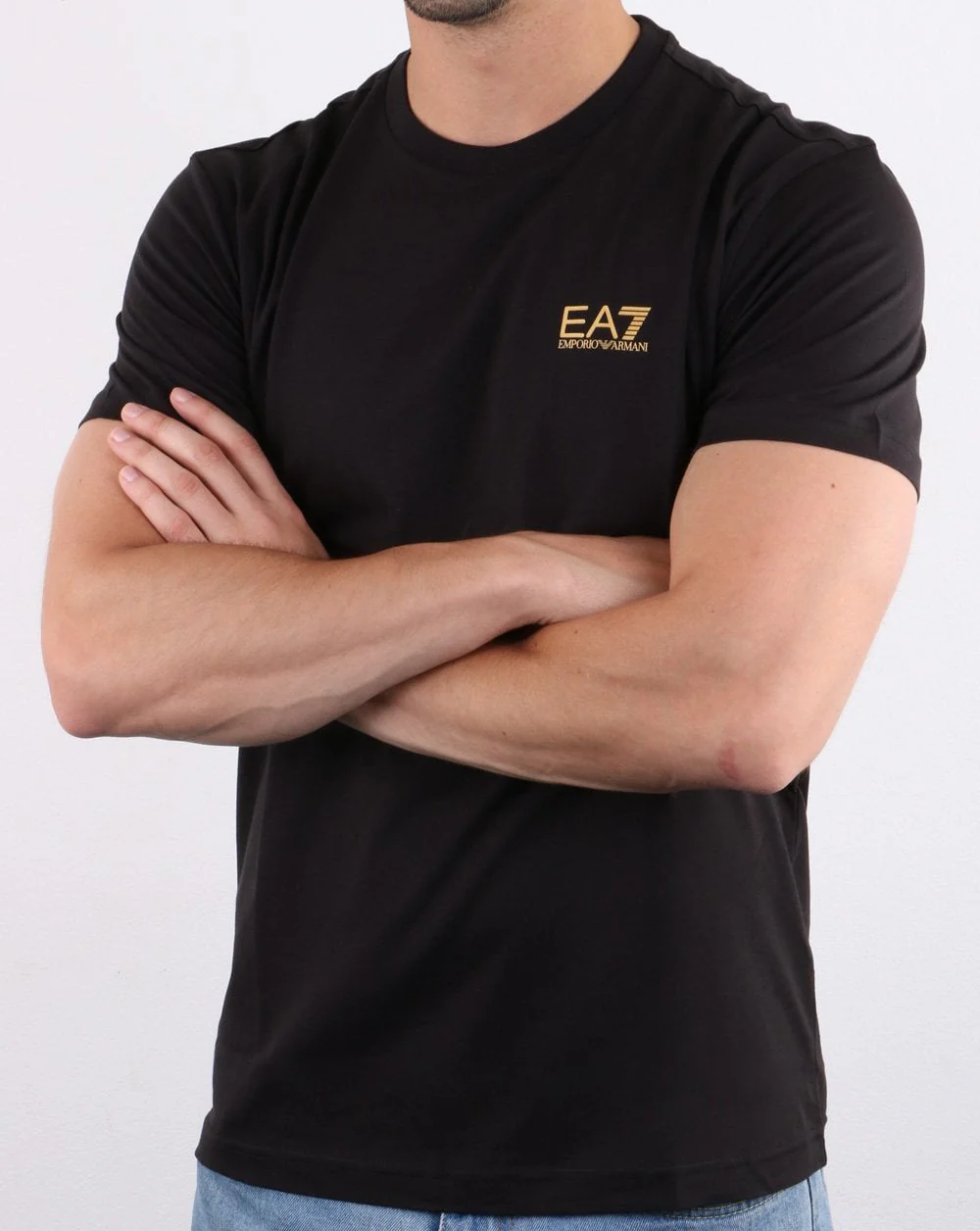Emporio Armani EA7 T-shirt Black/gold - Image 3