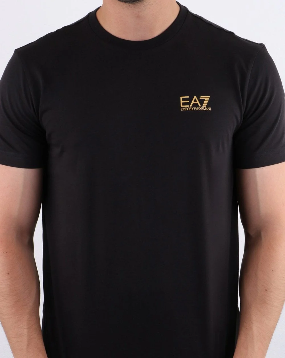 Emporio Armani EA7 T-shirt Black/gold - Image 4
