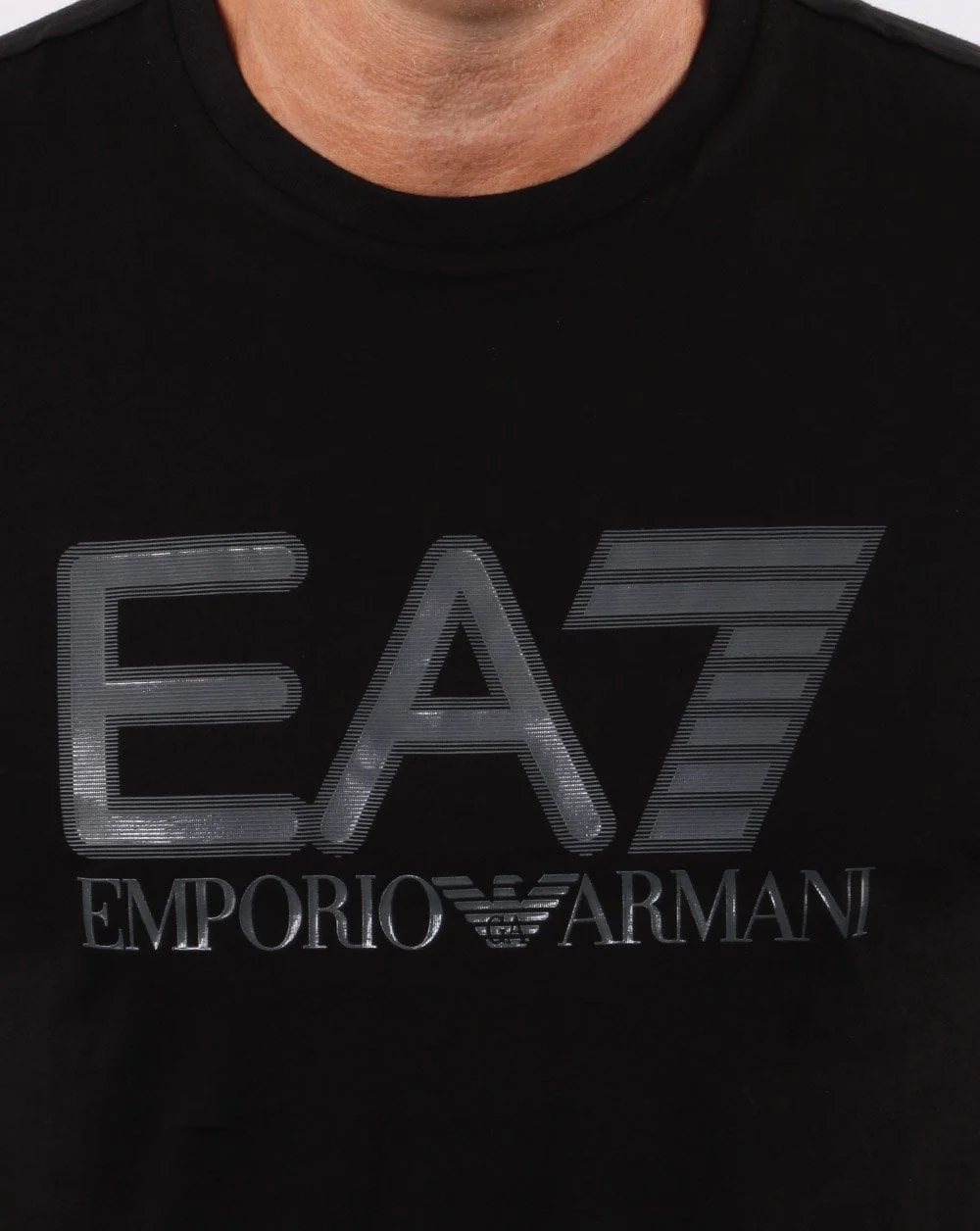 Emporio Armani EA7 T-shirt Black/Grey - Image 2