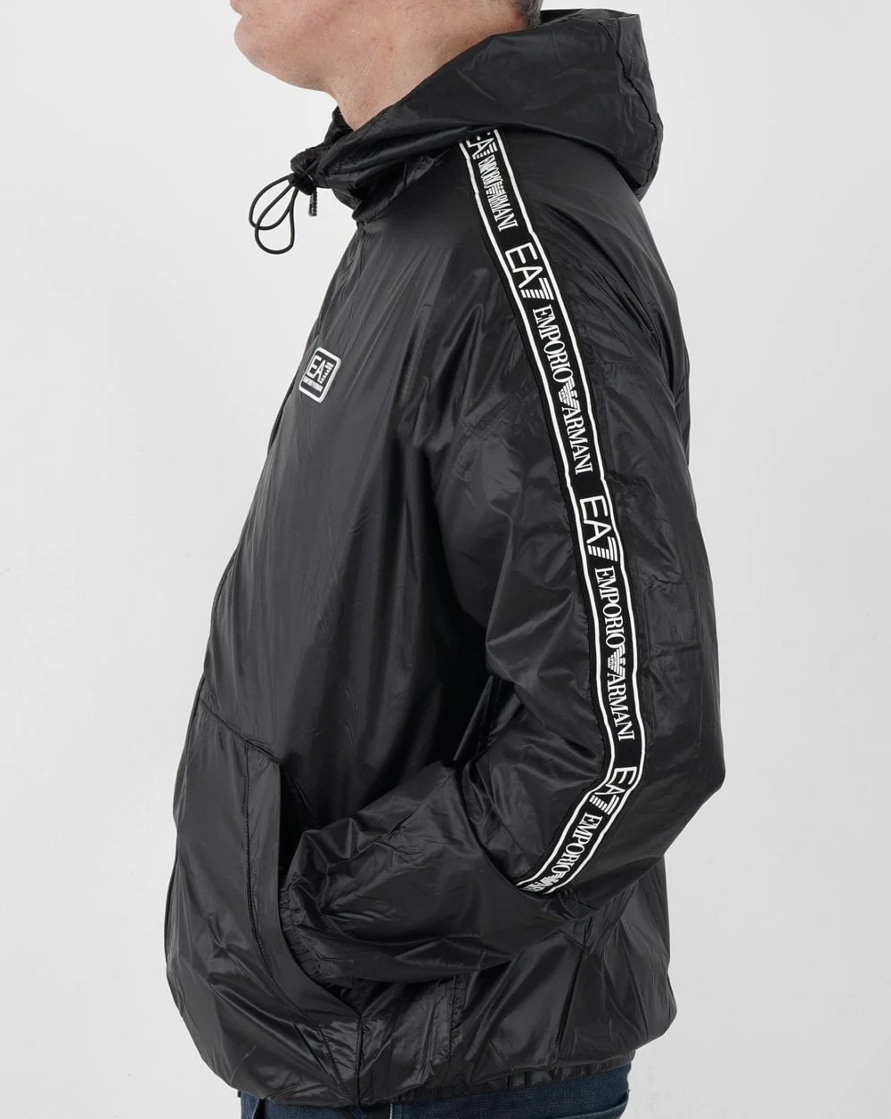Emporio Armani EA7 Tape Logo Jacket Black - Image 3