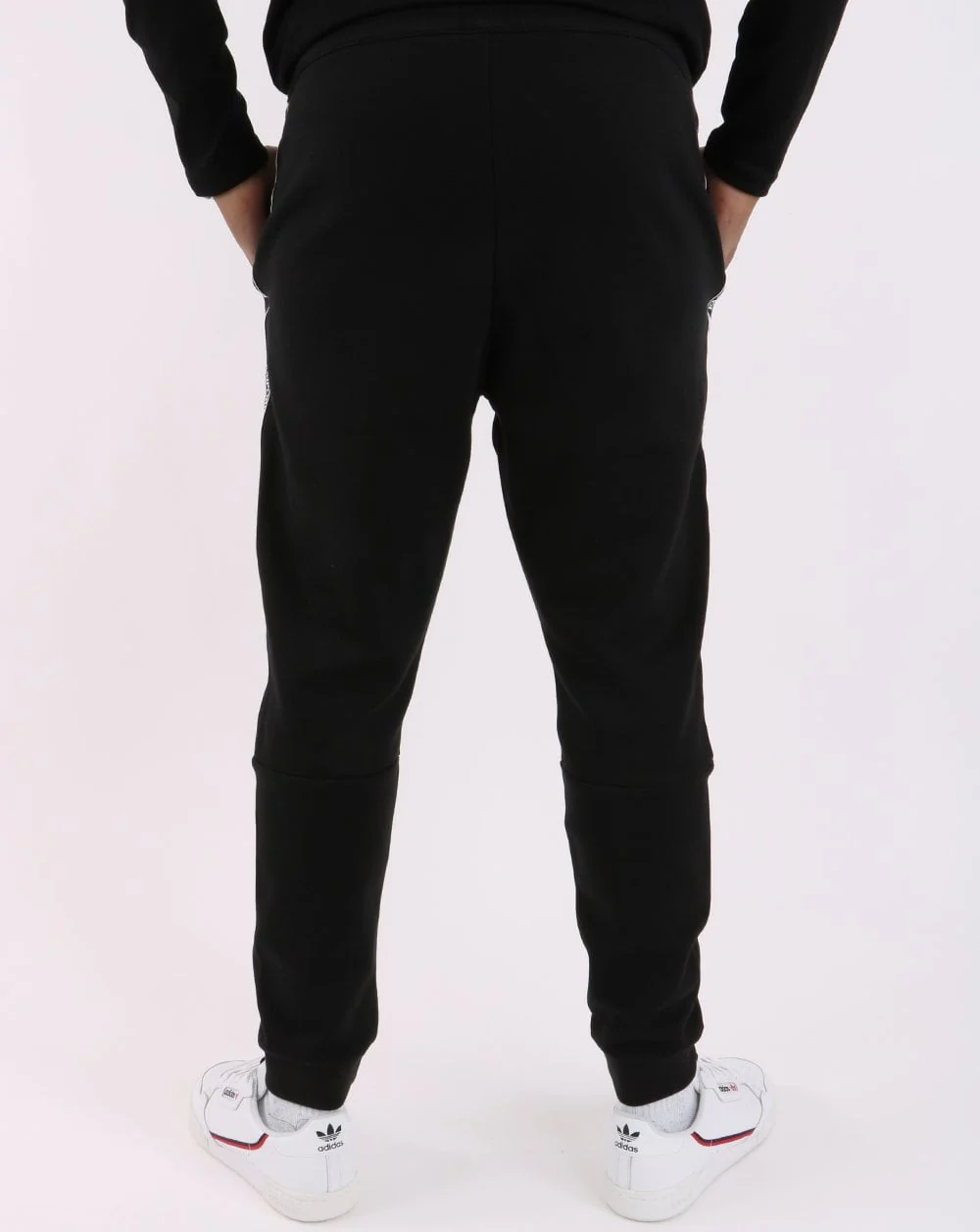 Emporio Armani EA7 Tape Logo Joggers Black - Image 4