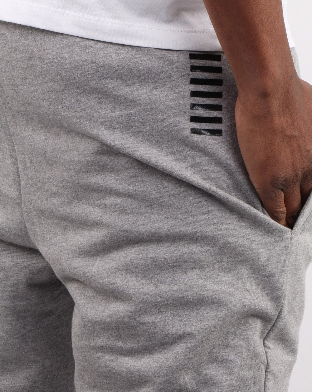 Emporio Armani EA7 Track Pant Grey Marl - Image 4
