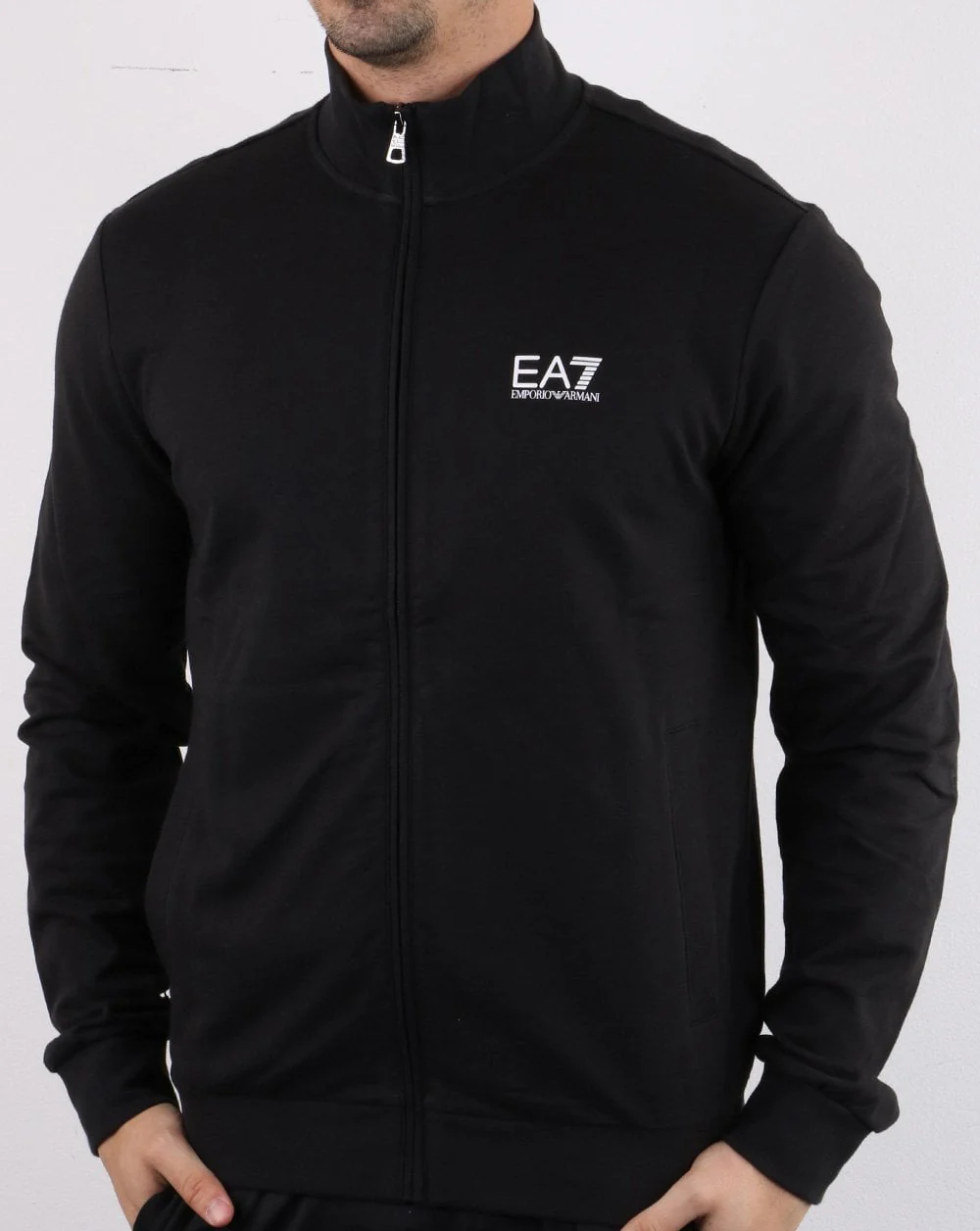 Emporio Armani EA7 Track Top Black