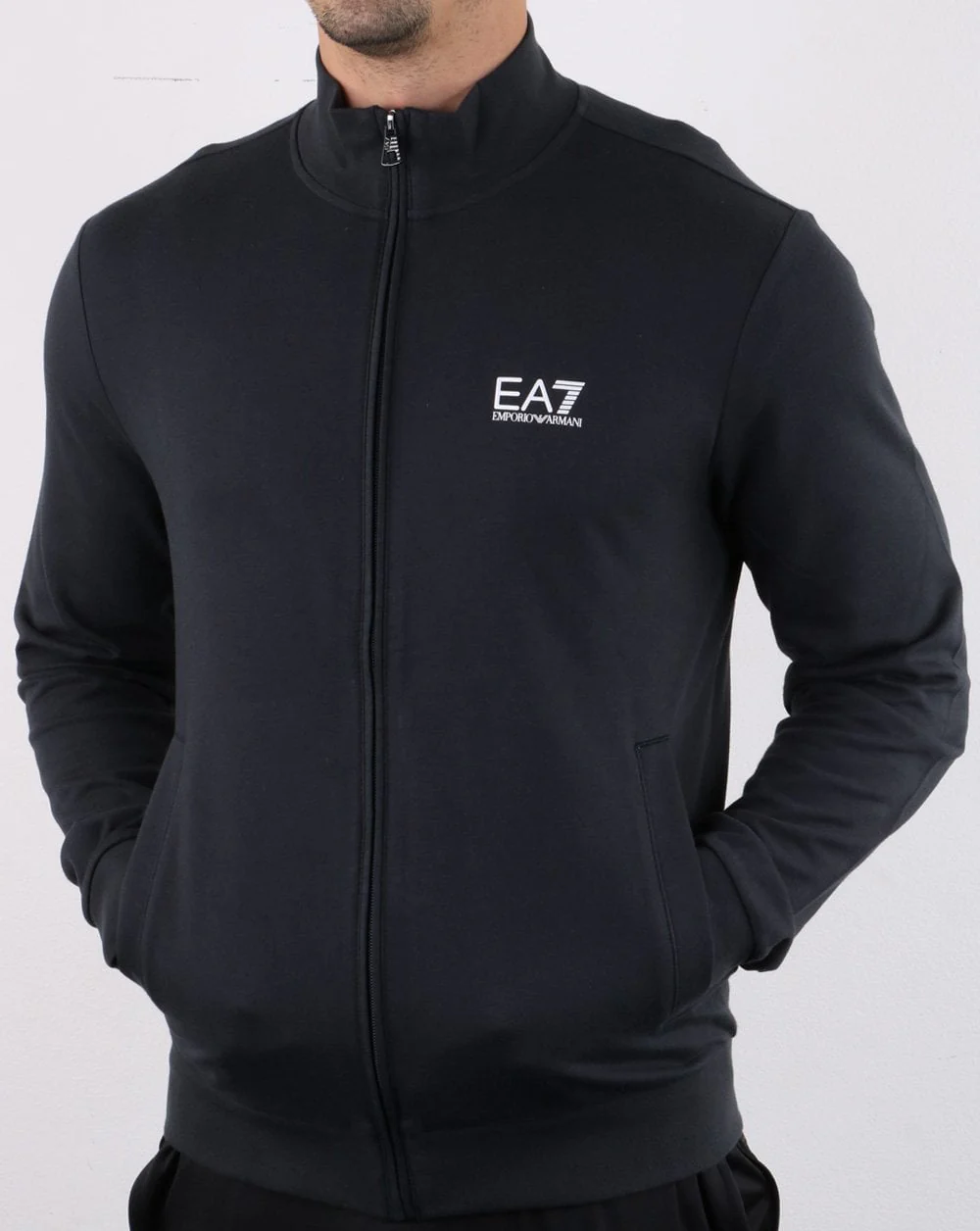 Emporio Armani EA7 Track Top Navy - Image 3