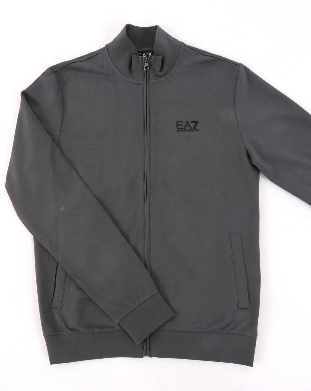 Emporio Armani EA7 Tracksuit Charcoal Grey - Image 2