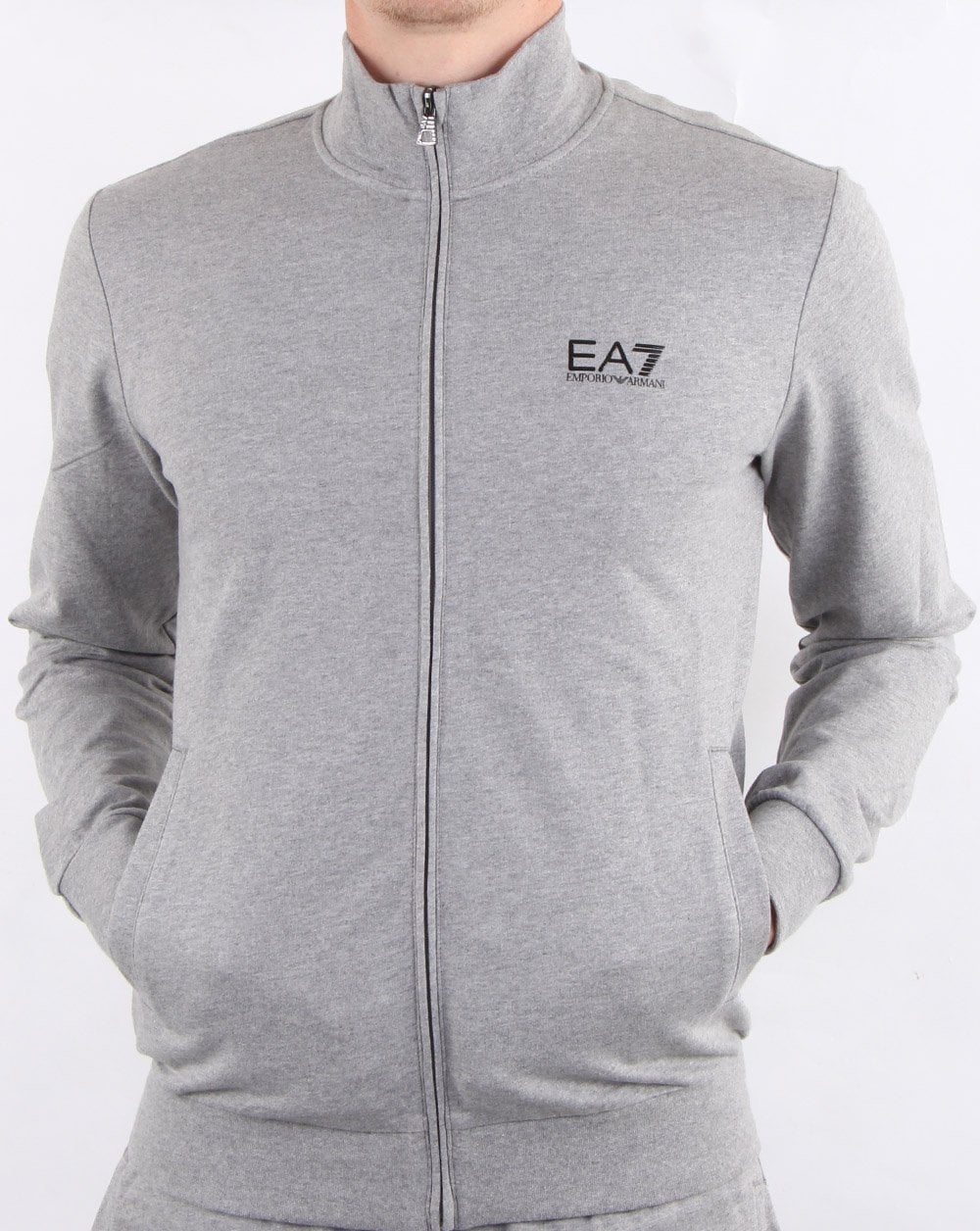 Emporio Armani EA7 Tracksuit Medium Grey Melange - Image 2