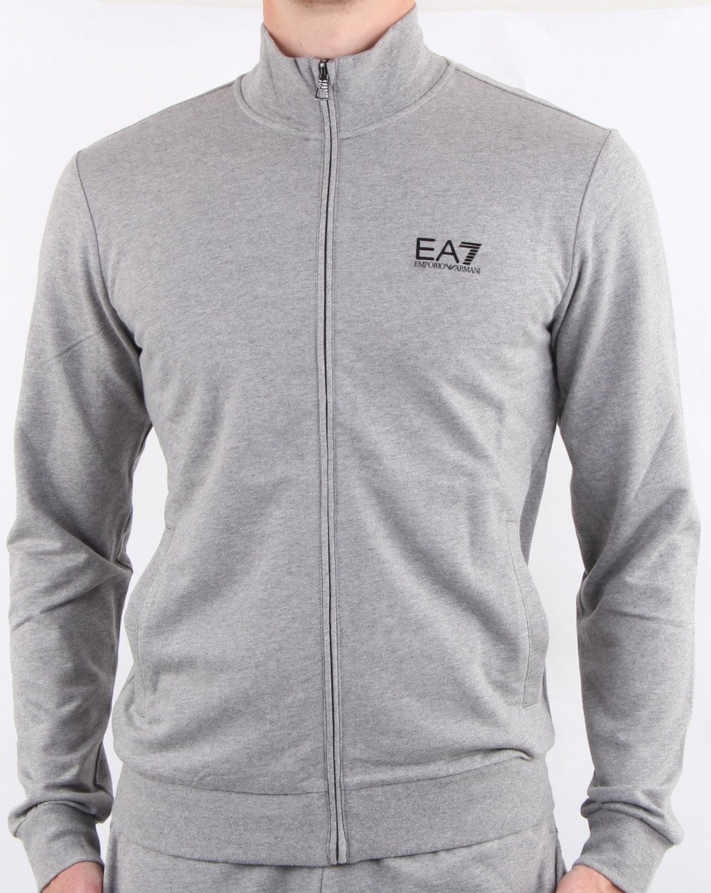 Emporio Armani EA7 Tracksuit Medium Grey Melange - Image 4