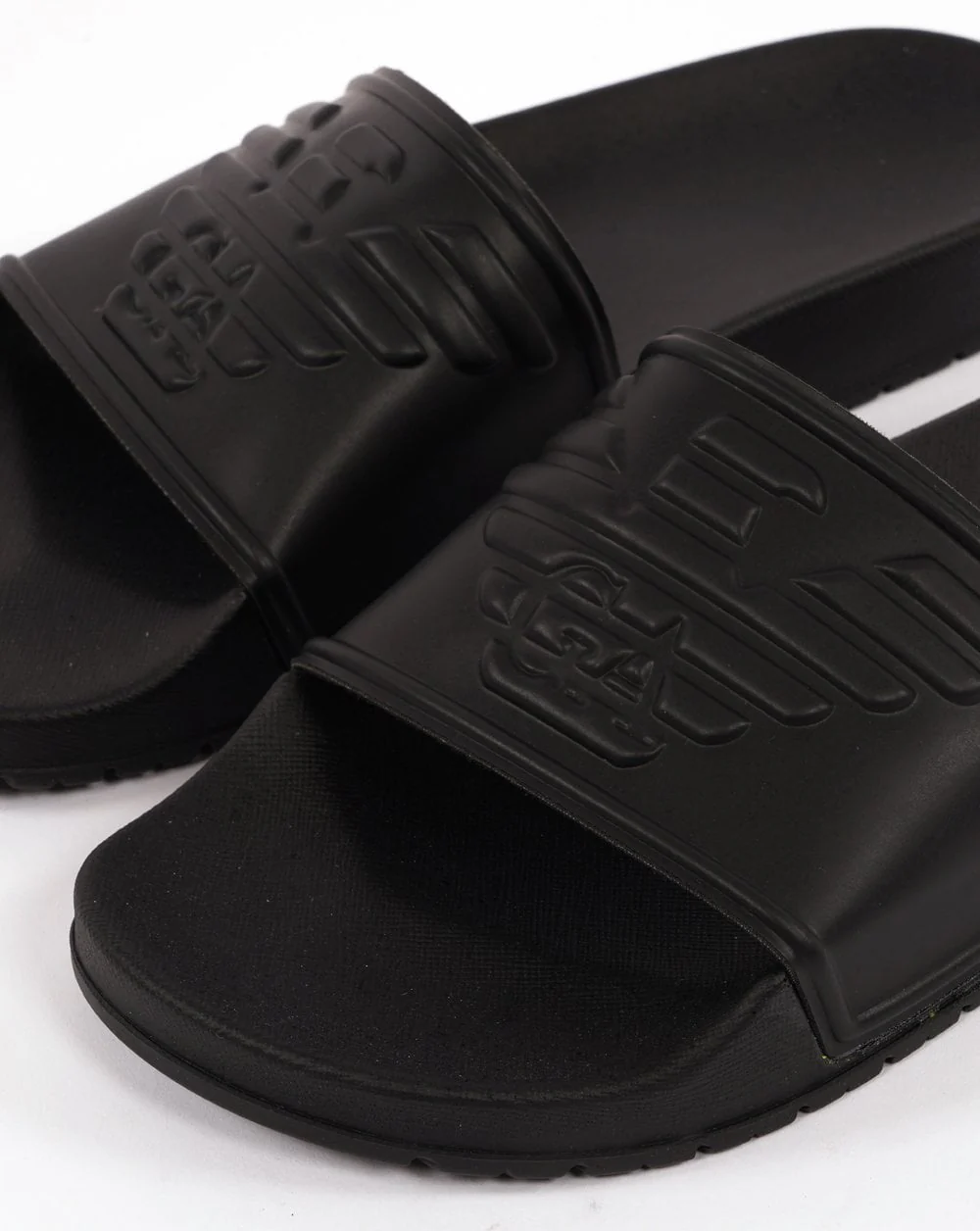 Emporio Armani Eagle Sliders Black - Image 2