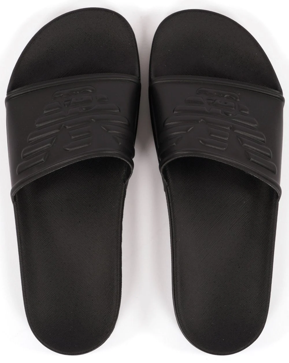 Emporio Armani Eagle Sliders Black - Image 3