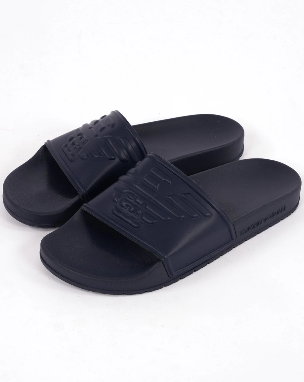 Emporio Armani Eagle Sliders Navy