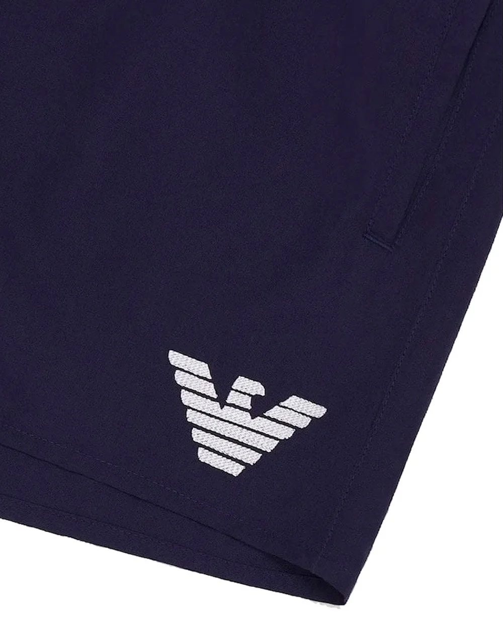Emporio Armani Eagle Swim Shorts Navy/White - Image 2