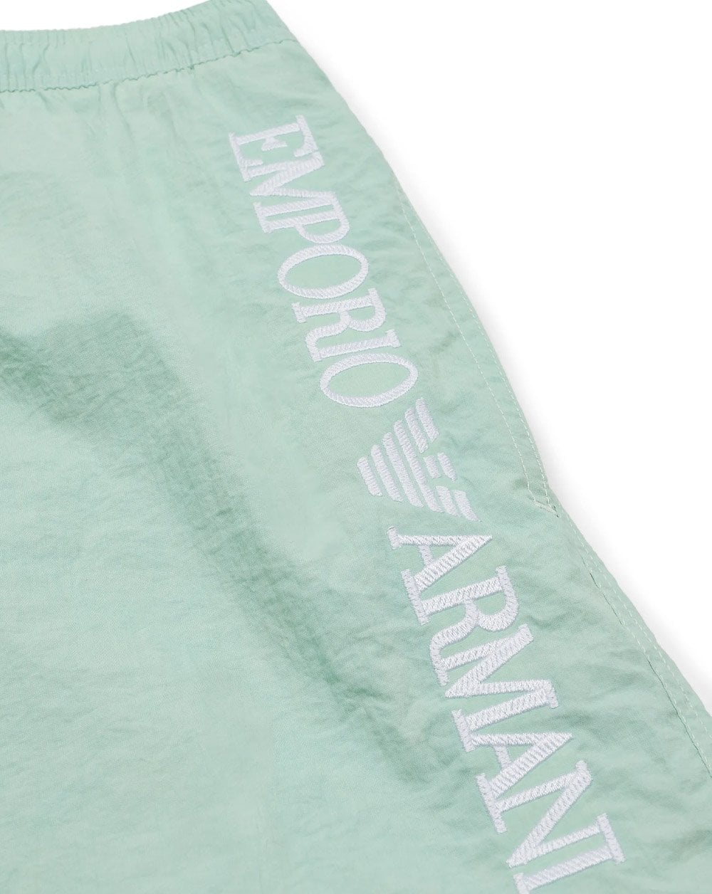 Emporio Armani Logo Swim Shorts Water Green - Image 2