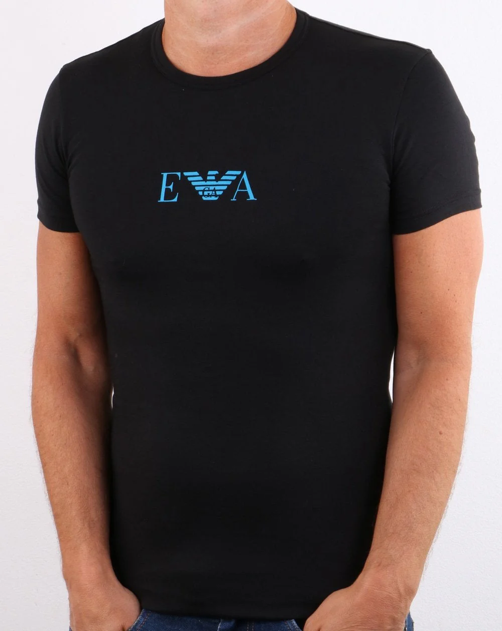 Emporio Armani Monogram T-shirt Black - Image 2