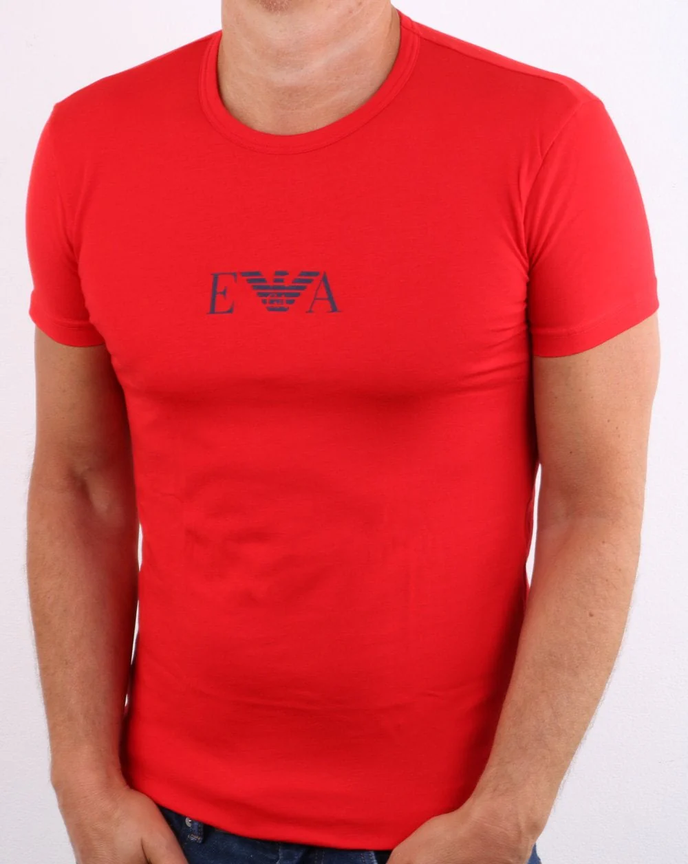 Emporio Armani Monogram T-shirt Red - Image 2