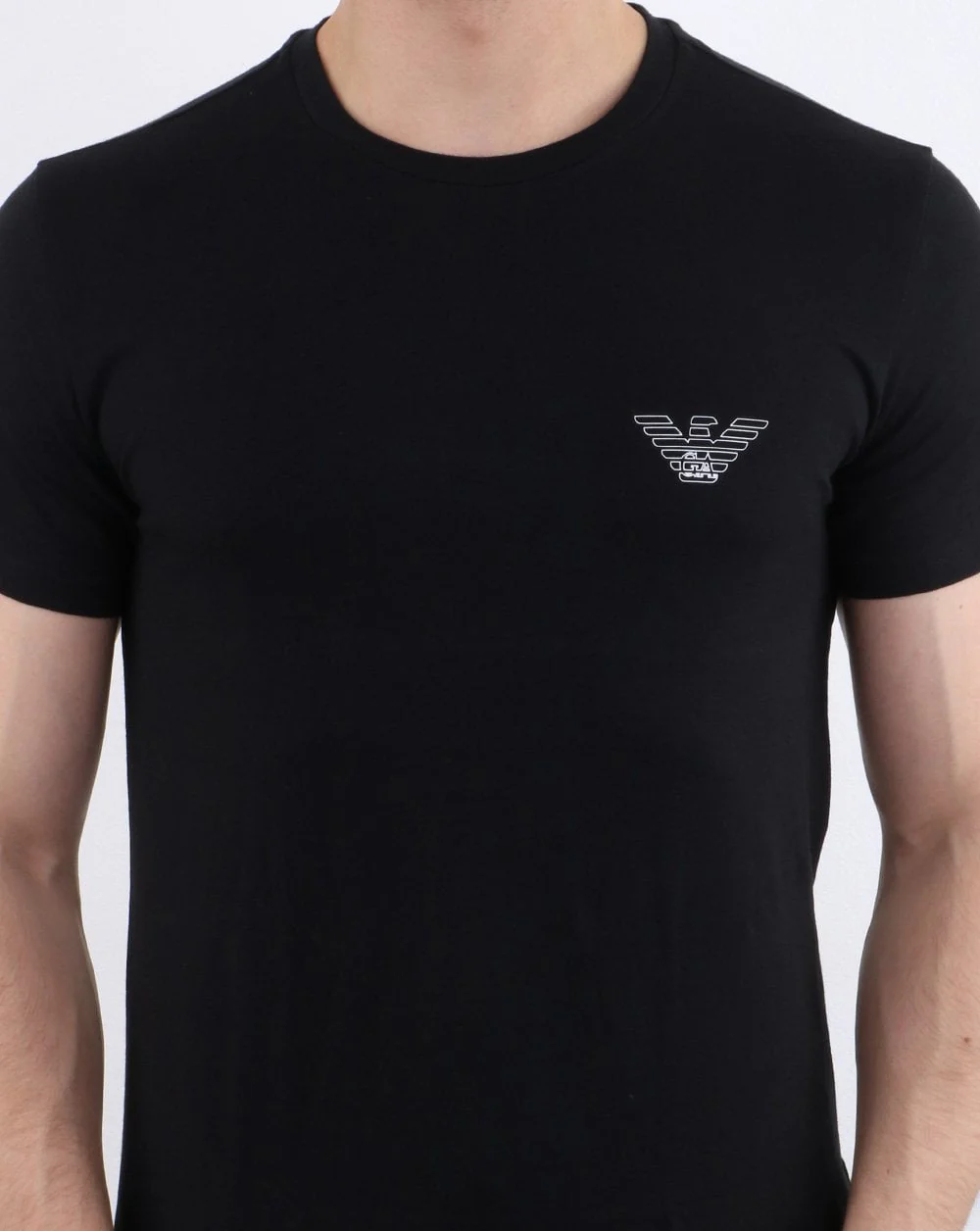 Emporio Armani Organic Cotton Loungewear T-shirt Black - Image 4