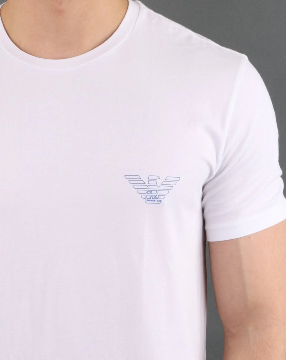 Emporio Armani Organic Cotton Loungewear T-shirt White - Image 4