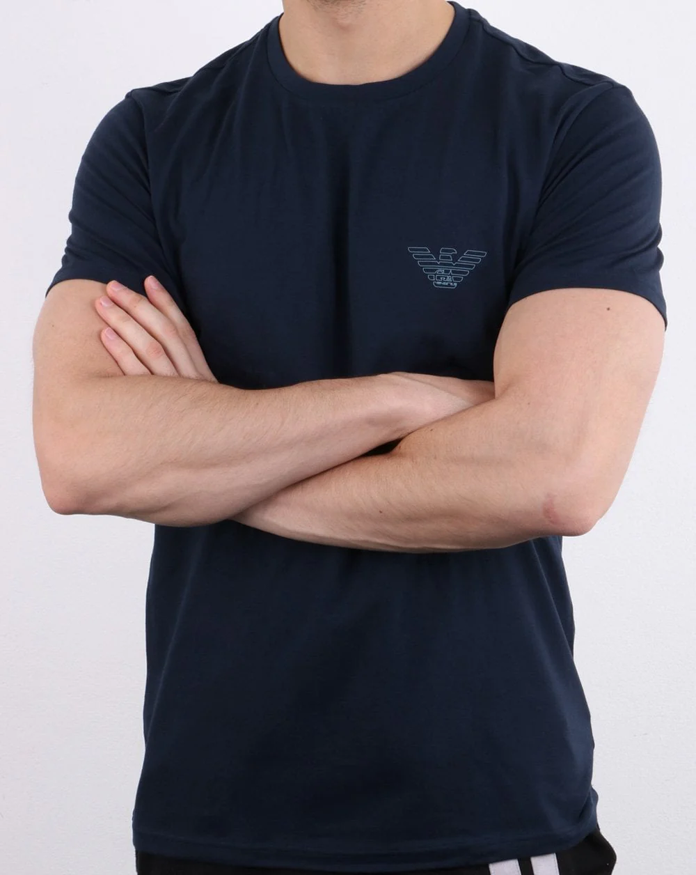 Emporio Armani Organic Cotton T-shirt Navy - Image 3