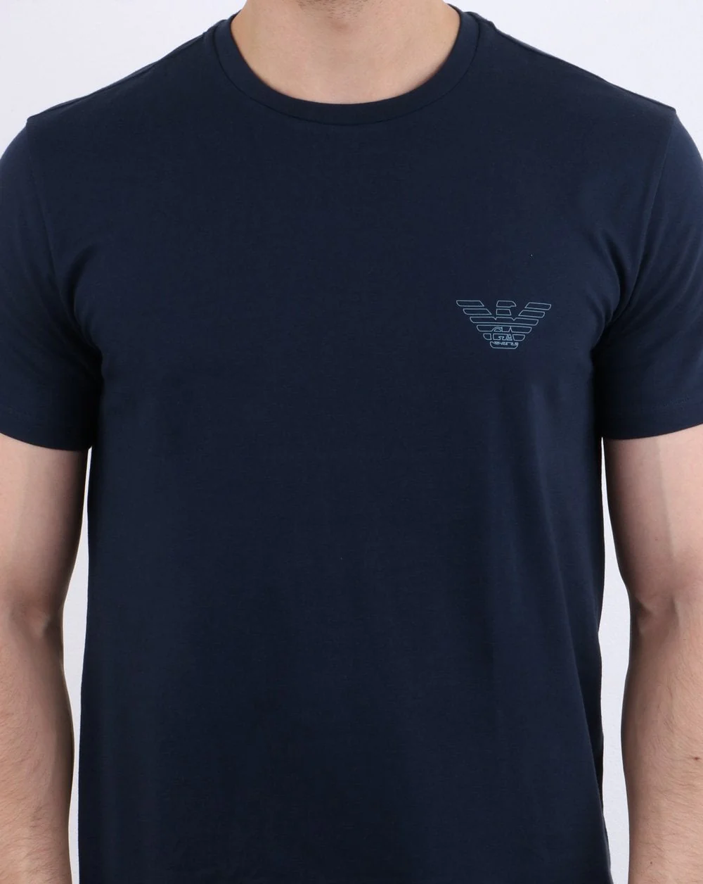 Emporio Armani Organic Cotton T-shirt Navy - Image 4