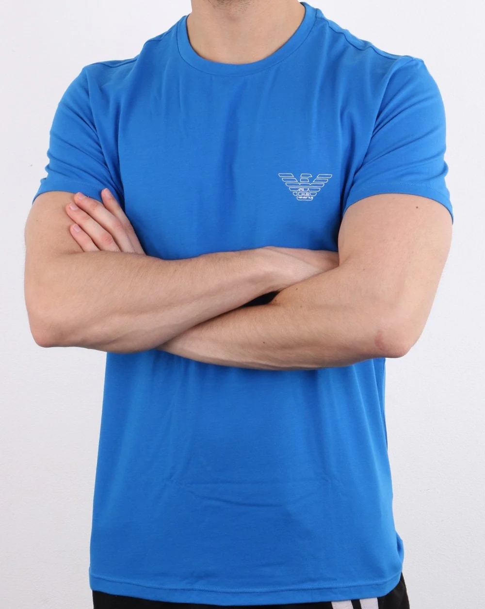 Emporio Armani Organic Cotton T-shirt Royal Blue - Image 3